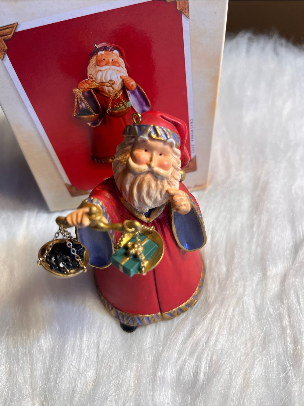 Hallmark 2003 The Decision Santa Ornament.